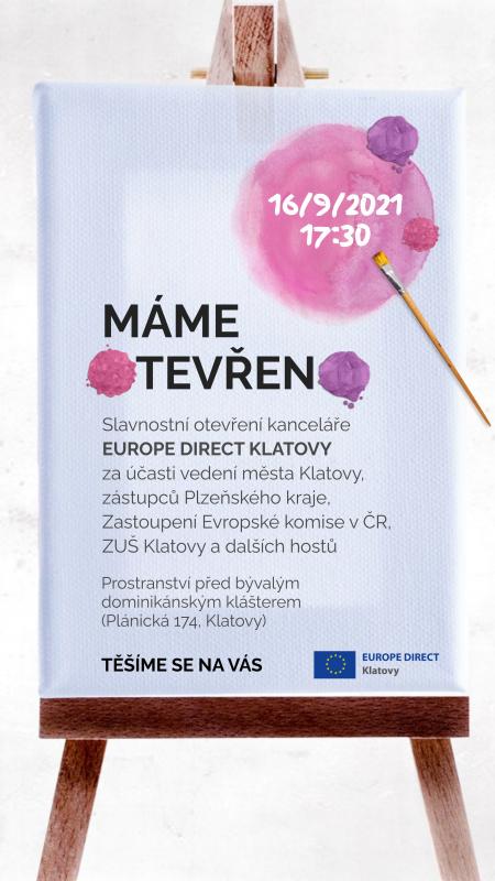 Pozvánka Máme otevřeno (16. 9. 2021)